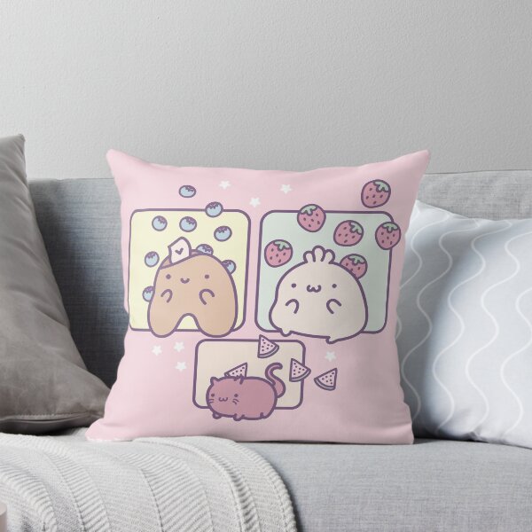 Aperçu de l'œuvre Bao Bing Mao Kawaii Cute Kid Cat Fraise Framboise Berry Melon créée et vendue par nanaminhae.