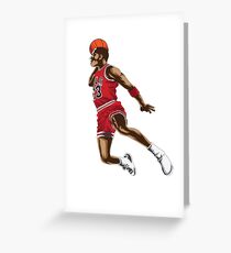 Michael Jordan Greeting Card