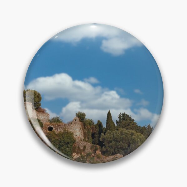 Item preview, old ruined castle on hill landscape Parga Greece  designed and sold by goceris.