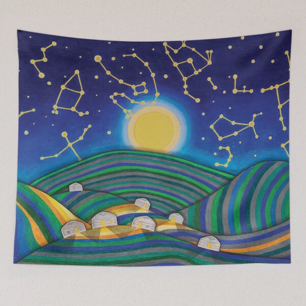 Item preview, Camping under the stars in Mongolia designed and sold by artexperiment.