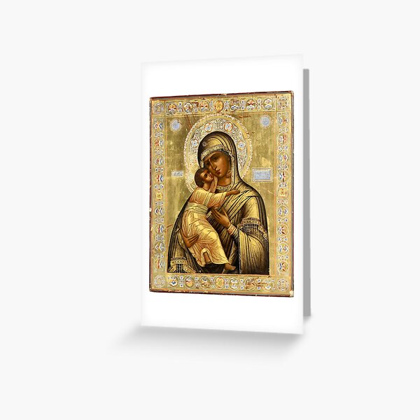 Item preview, Mary and Jesus Icon art designed and sold by monsterplanet.