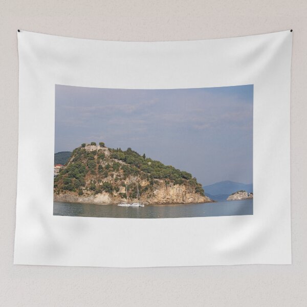 Item preview, old ruined fortress  on hill in Parga Greece  designed and sold by goceris.