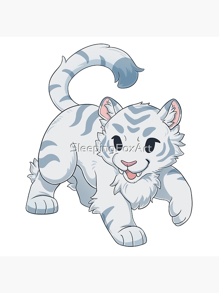 chibi white tiger