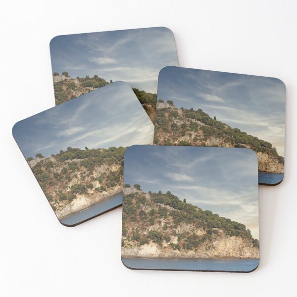 Item preview, old ruined fortress on hill Parga Greece  designed and sold by goceris.