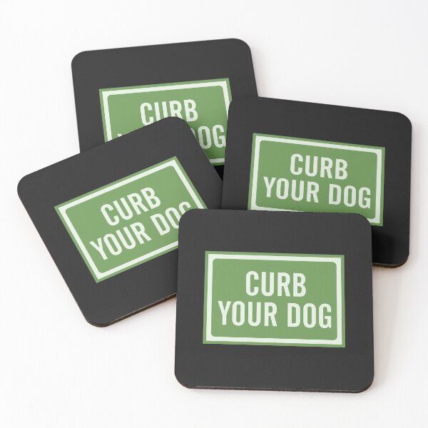 Item preview, Curb Your Dog - Green Sign designed and sold by Chubuter.