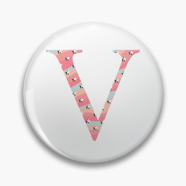 Item preview, Star Pattern Letter V designed and sold by muffinstandd.