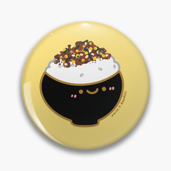 Item preview, Kawaii Happy Japanese Egg furikake rice seasonings bowl designed and sold by Marie-c-doodles.