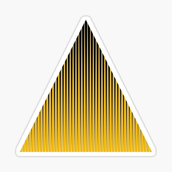 Item preview, Black and gold triangle designed and sold by yayor.