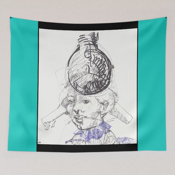 Item preview, Bulb Head Lady - Women Can Have World Changing Ideas (Drawing by ACCI) designed and sold by VanyssaGraphics.