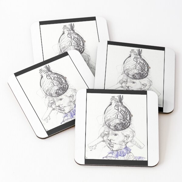 Item preview, Bulb Head Lady - Women Can Have World Changing Ideas (Drawing by ACCI) designed and sold by VanyssaGraphics.