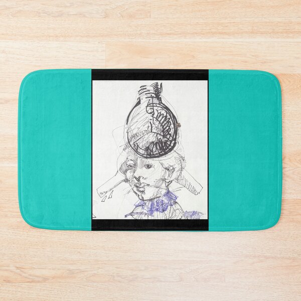 Item preview, Bulb Head Lady - Women Can Have World Changing Ideas (Drawing by ACCI) designed and sold by VanyssaGraphics.
