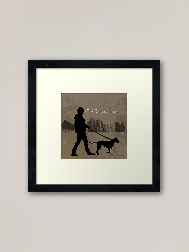 Alternate view of Walking the Dog 2012 Framed Art Print