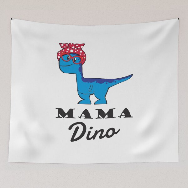 Item preview, Mama Dino and Mamasaurus funny animals lover design (Black Text) designed and sold by SjoyStudio.