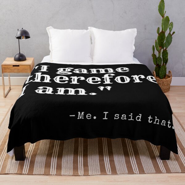 Item preview, I game therefore I am- motivational quote style text  designed and sold by NikitaAg.