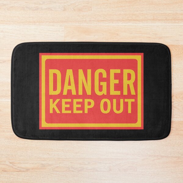 Item preview, Danger Keep Out - Yellow Sign designed and sold by Chubuter.