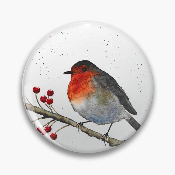 Item preview, Christmas red Robin  designed and sold by EmmaPattisonArt.