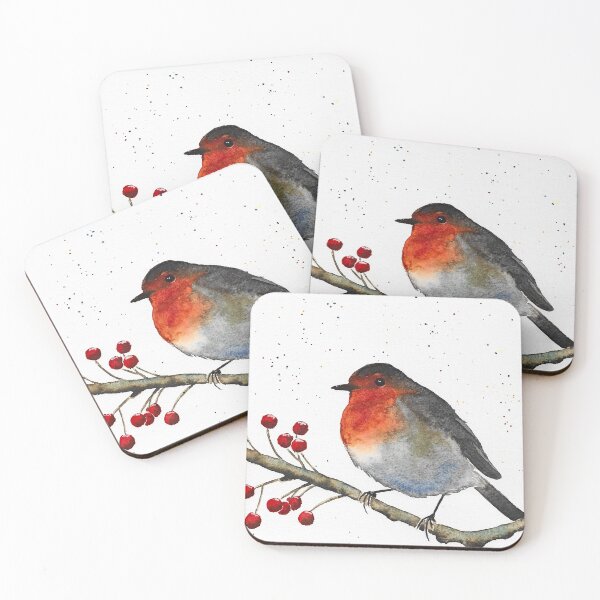 Item preview, Robin rojo navideño designed and sold by EmmaPattisonArt.