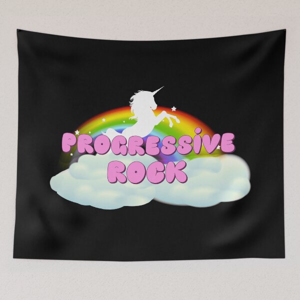 Artikelvorschau, PROGRESSIVE ROCK UNICORN RAINBOW entworfen und verkauft von sherwinc.
