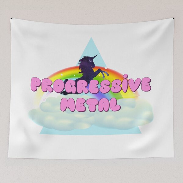 Item preview, PROGRESSIVE METAL UNICORN RAINBOW designed and sold by sherwinc.