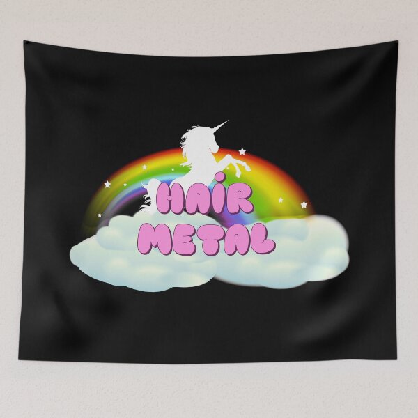 Item preview,  HAIR METAL UNICORN RAINBOW designed and sold by sherwinc.