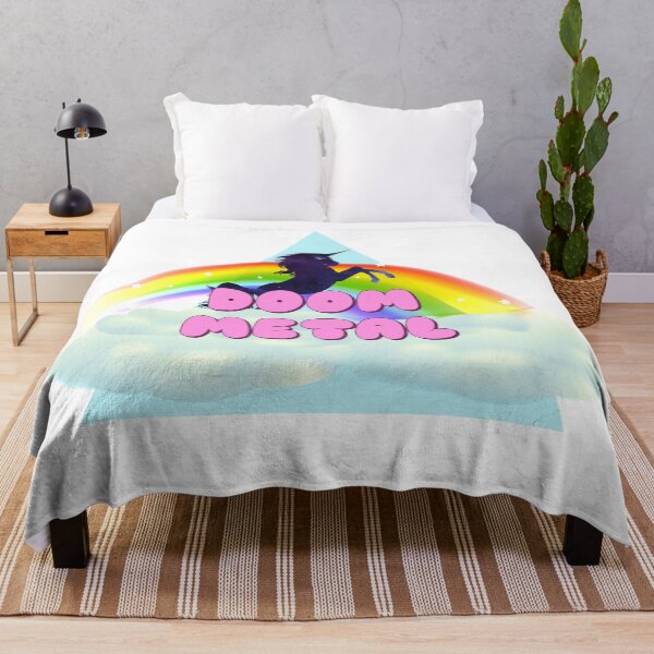 Item preview, DOOM METAL UNICORN ARCO IRIS designed and sold by sherwinc.