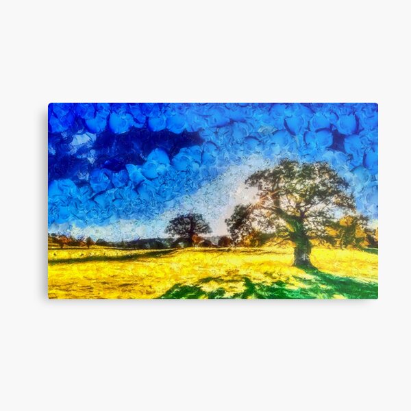 landscape trees Metal Print