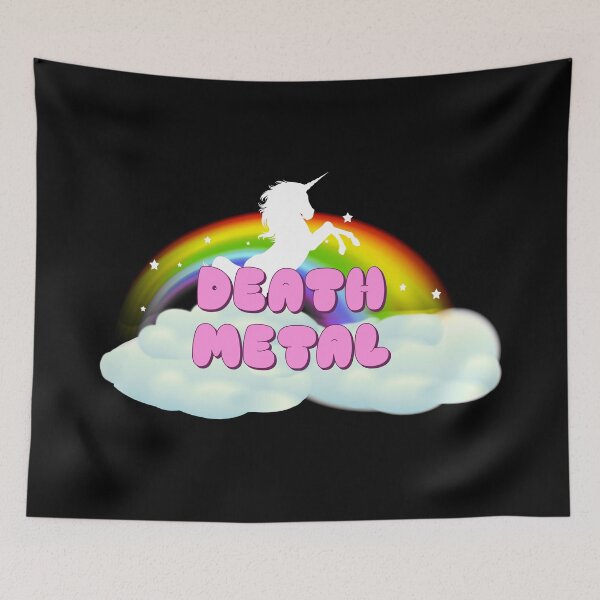 Item preview,  DEATH METAL UNICORN RAINBOW designed and sold by sherwinc.