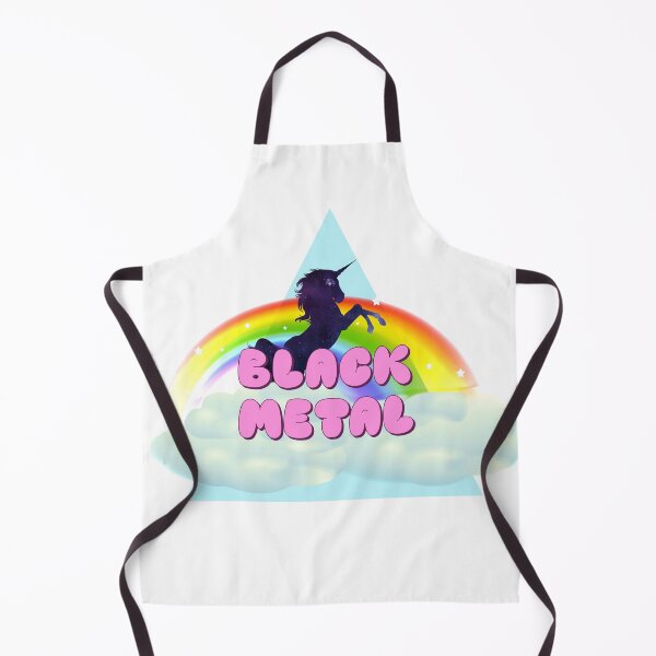 Item preview, BLACK METAL UNICORN RAINBOW designed and sold by sherwinc.
