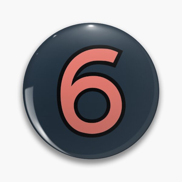Item preview, Funky Number 6 (Six) designed and sold by D-Spot Shop.