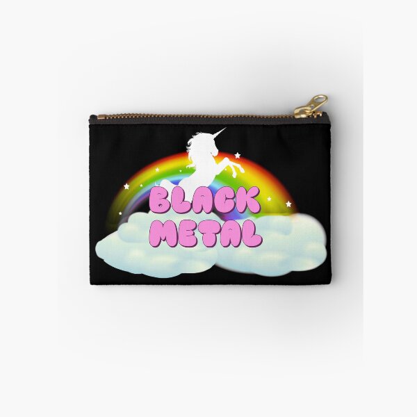 Item preview, UNICORNIO METAL NEGRO ARCO IRIS designed and sold by sherwinc.