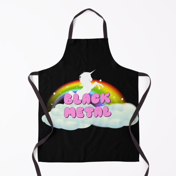 Item preview, BLACK METAL UNICORN RAINBOW designed and sold by sherwinc.