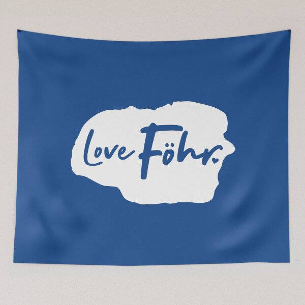 Item preview, Love Foehr - North Sea Germany island silhouette designed and sold by mgoo.