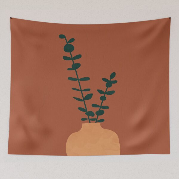 Artikelvorschau, Terracotta, Earth Tones, Wall Decor, Pottery Plant entworfen und verkauft von technicolorable_art.