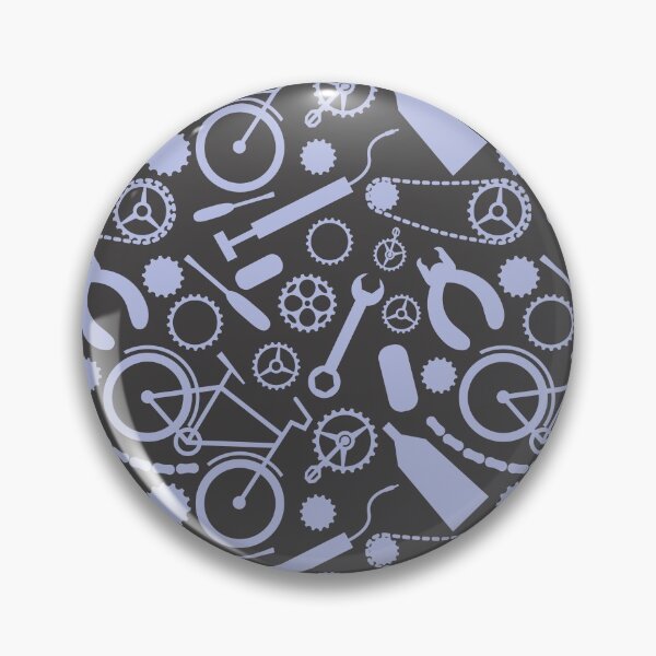 Item preview, Blue Bicycle tools on dark gray background designed and sold by shushunya13.