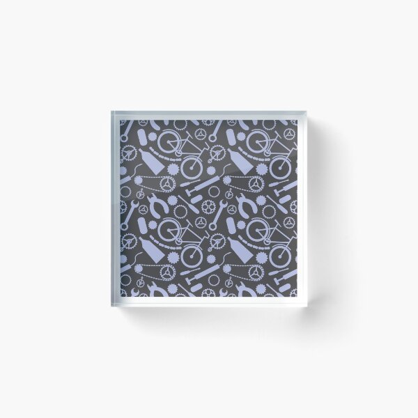Item preview, Blue Bicycle tools on dark gray background designed and sold by shushunya13.