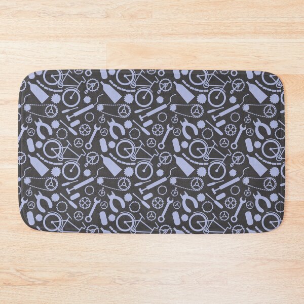 Item preview, Blue Bicycle tools on dark gray background designed and sold by shushunya13.