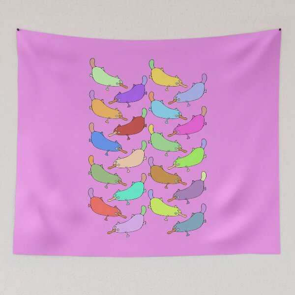 Item preview, Colorful and Cute Platypus Pattern (pink) designed and sold by Davey's Designs.