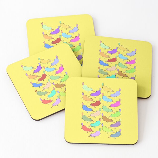 Item preview, Colorful and Cute Platypus Pattern (yellow) designed and sold by Davey's Designs.