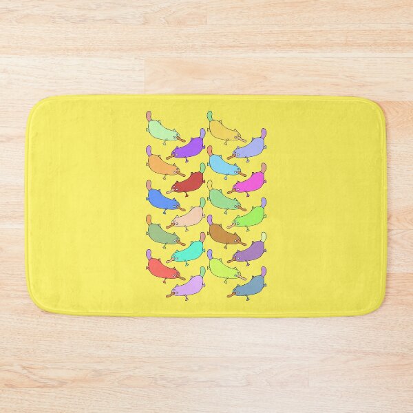 Item preview, Colorful and Cute Platypus Pattern (yellow) designed and sold by Davey's Designs.