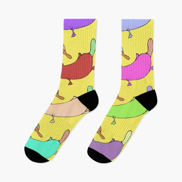 Item preview, Colorful and Cute Platypus Pattern (yellow) designed and sold by Davey's Designs.