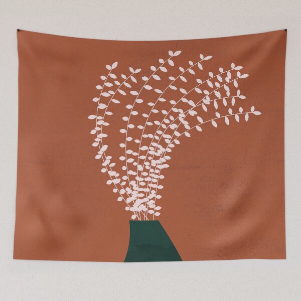 Artikelvorschau, Terracotta, Earth Tone, Wall Decor, Pottery Plant 4 entworfen und verkauft von technicolorable_art.
