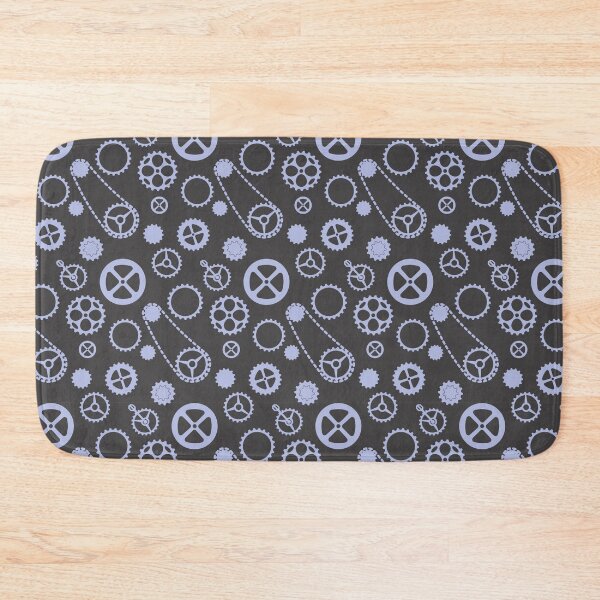 Item preview, Chain rings pattern purple blue on dark gray background designed and sold by shushunya13.