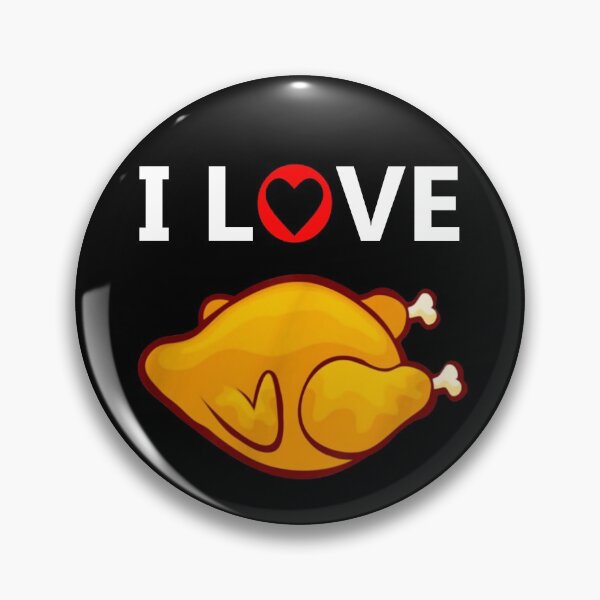 Item preview, I Love Grilled Chicken - Fried Chicken - Barbecue Chicken - Crispy Chicken designed and sold by urban-design.