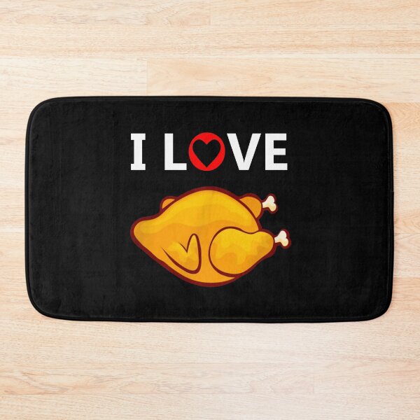Item preview, I Love Grilled Chicken - Fried Chicken - Barbecue Chicken - Crispy Chicken designed and sold by urban-design.