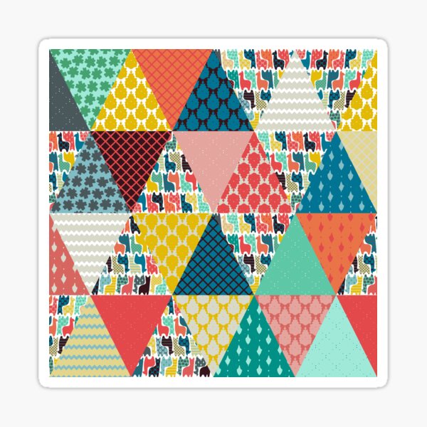 Item preview, llama geo triangles designed and sold by scrummy.