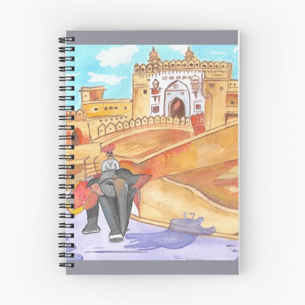 Item preview, Jaipur Fort Print Rajasthan Style  designed and sold by Surabhi illustrations.