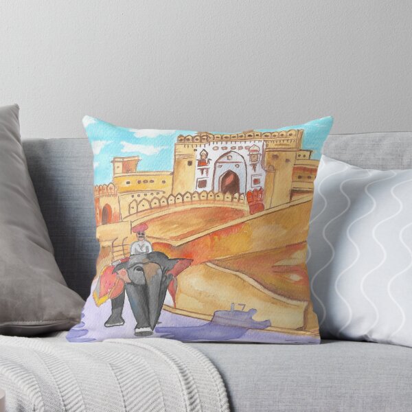 Item preview, Jaipur Fort Print Rajasthan Style  designed and sold by Surabhi illustrations.