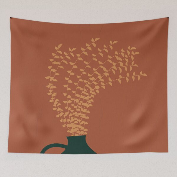 Artikelvorschau, Terracotta, Earth Tone, Wall Decor, Pottery Plant 3 entworfen und verkauft von technicolorable_art.