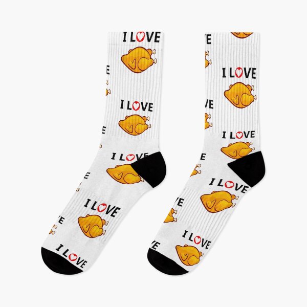 Item preview, I Love Grilled Chicken - Fried Chicken - Barbecue Chicken - Crispy Chicken designed and sold by urban-design.