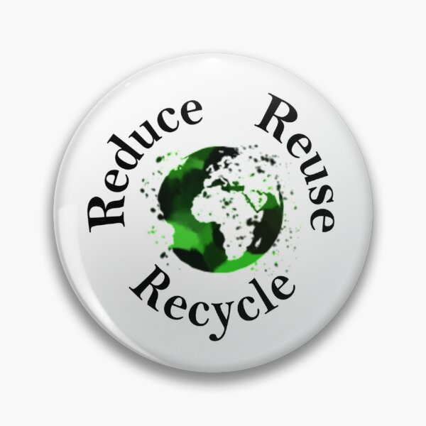 Item preview, Reduce, Reuse, Recycle watercolor design designed and sold by Amanda Baez.